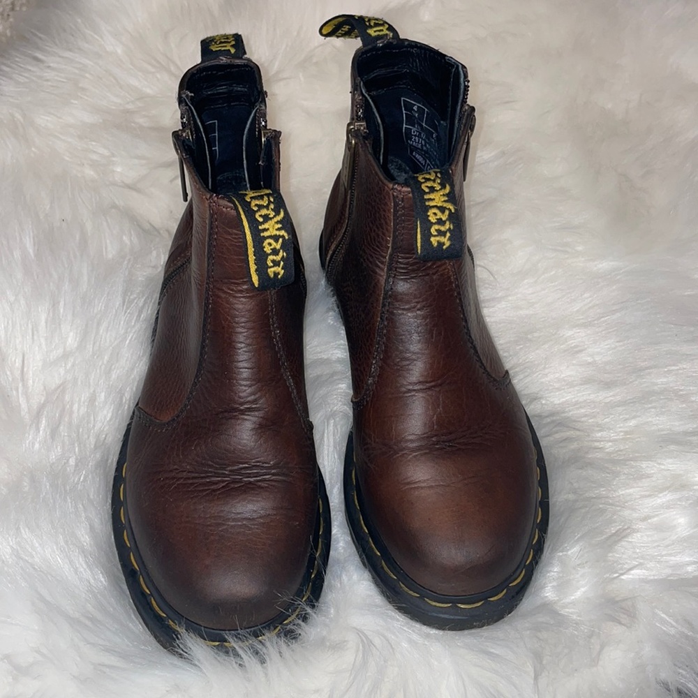 Brown Dr. Marten Chelsea boots